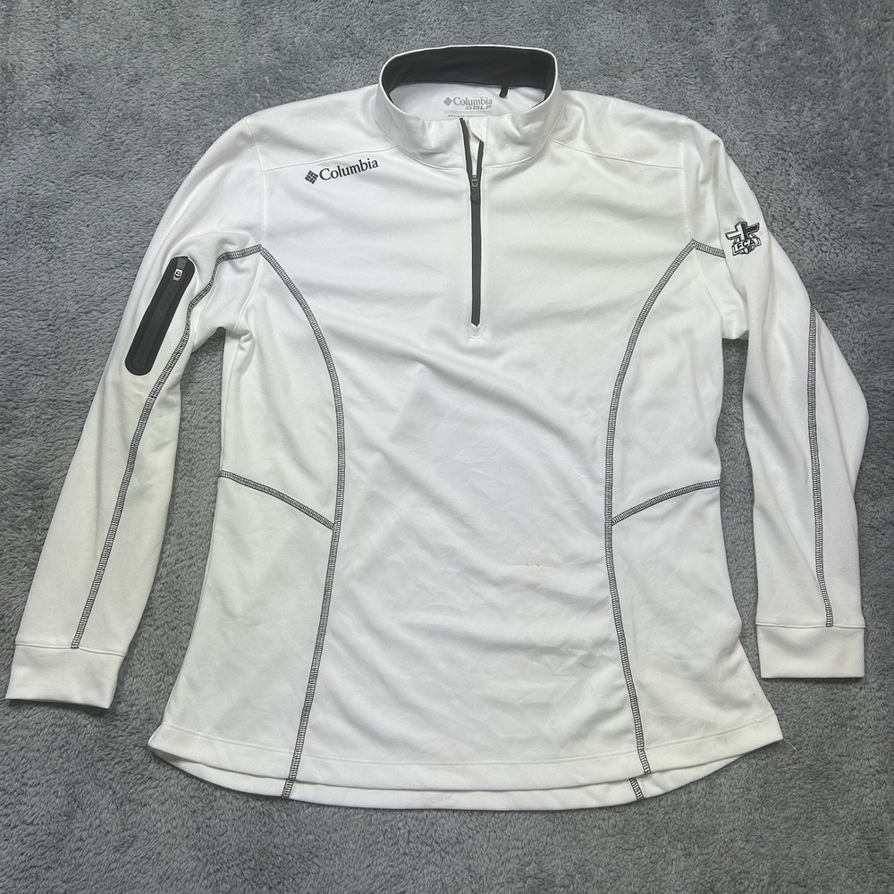 Columbia Women's White Quarter-Zip Performance Pullover